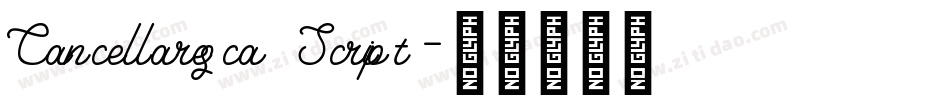 Cancellaresca Script字体转换